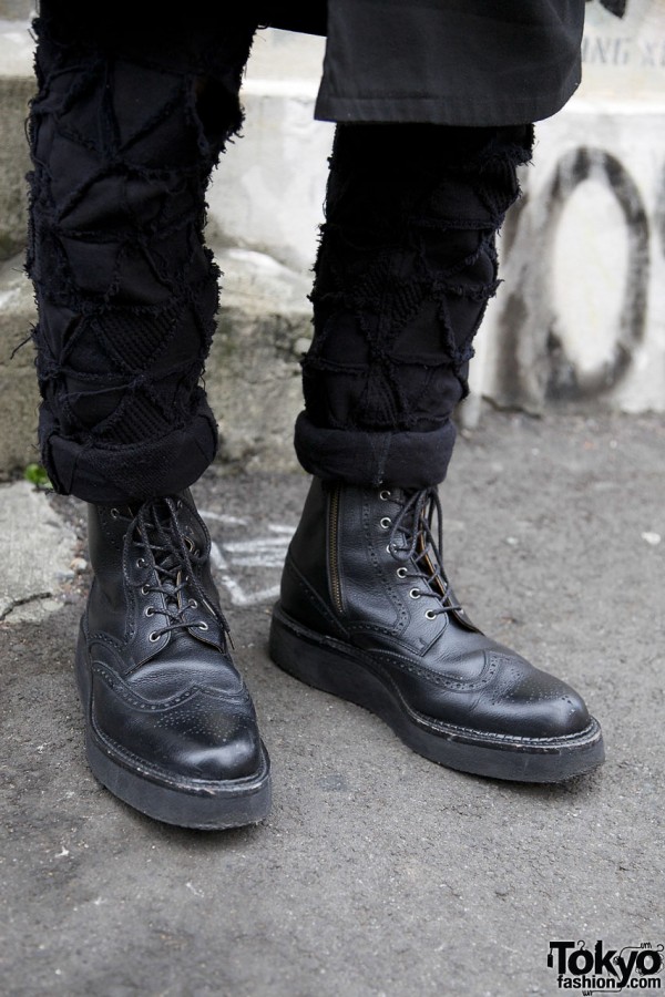 Phenomenon pants & black wingtip boots