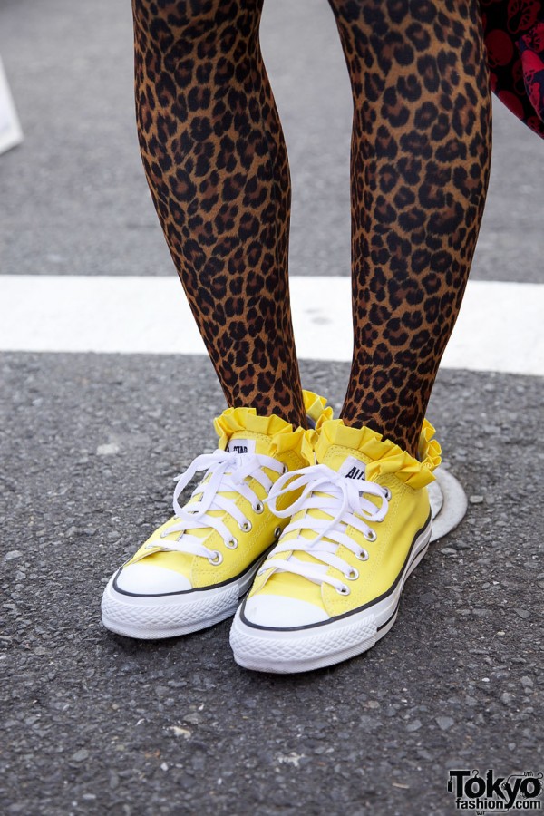 Ruffled Converse All Starts sneakers