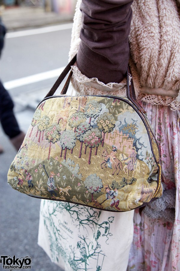 Resale tapestry handbag