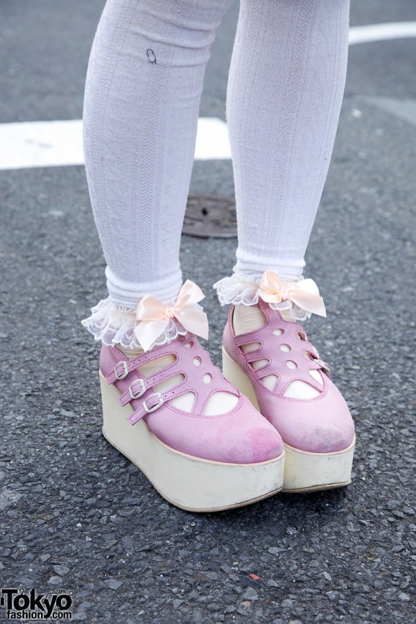 Pink Tokyo Bopper platform shoes