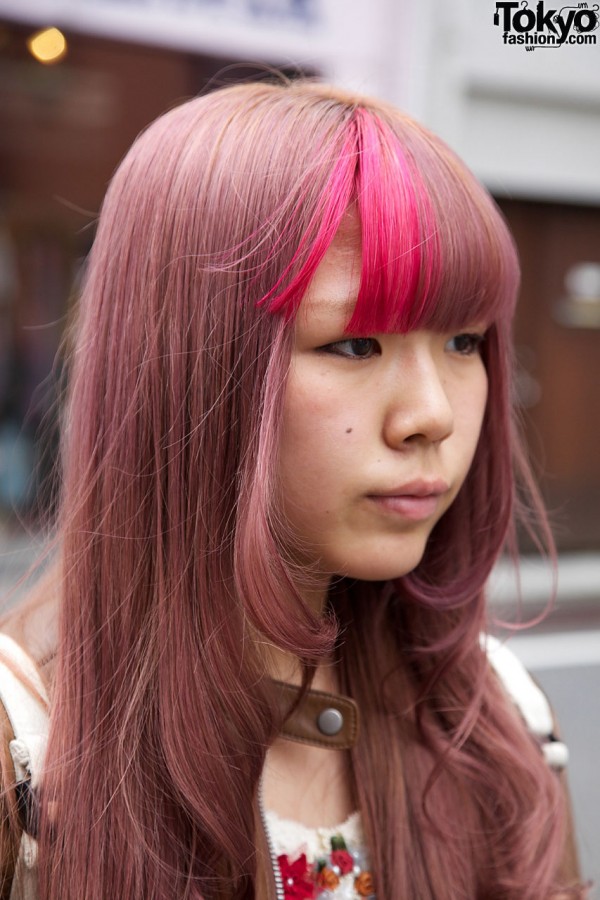 Pink bangs