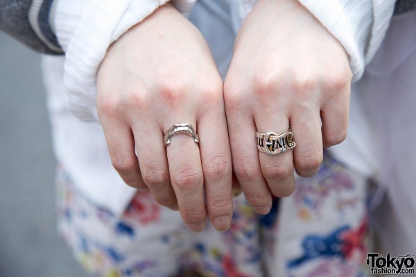 Silver Vivienne Westwood rings