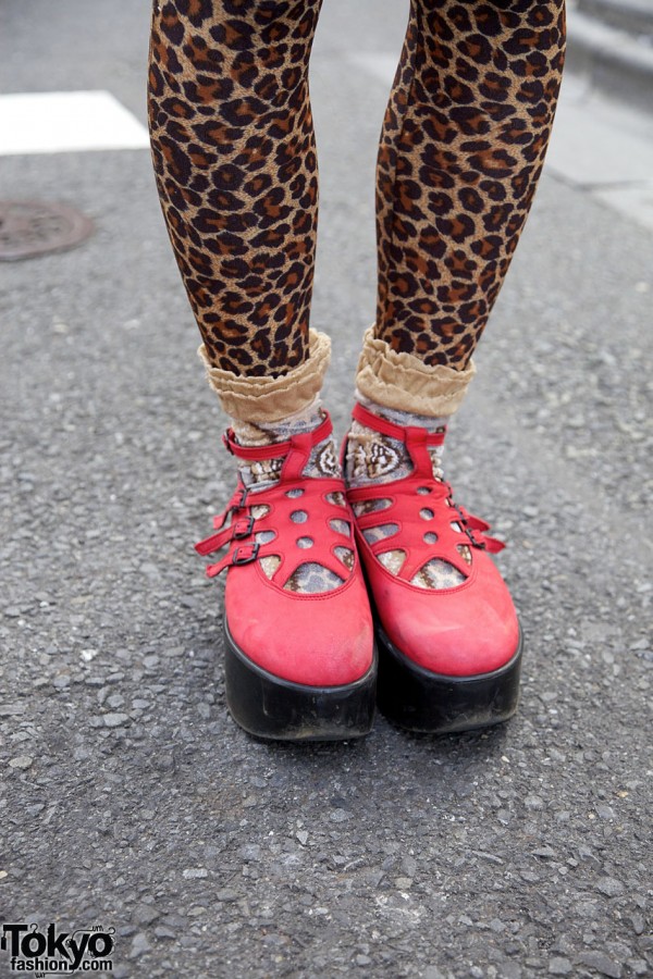 Red buckled Tokyo Bopper shoes