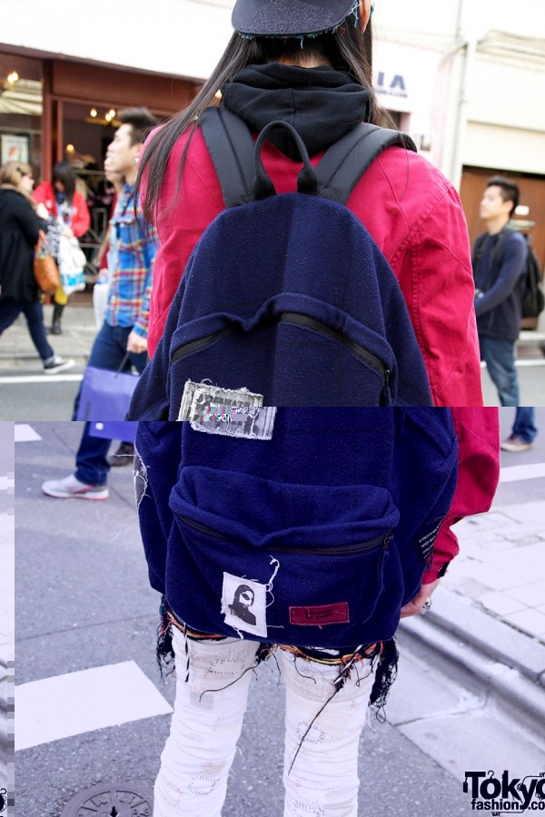 Raf Simons plush backpack