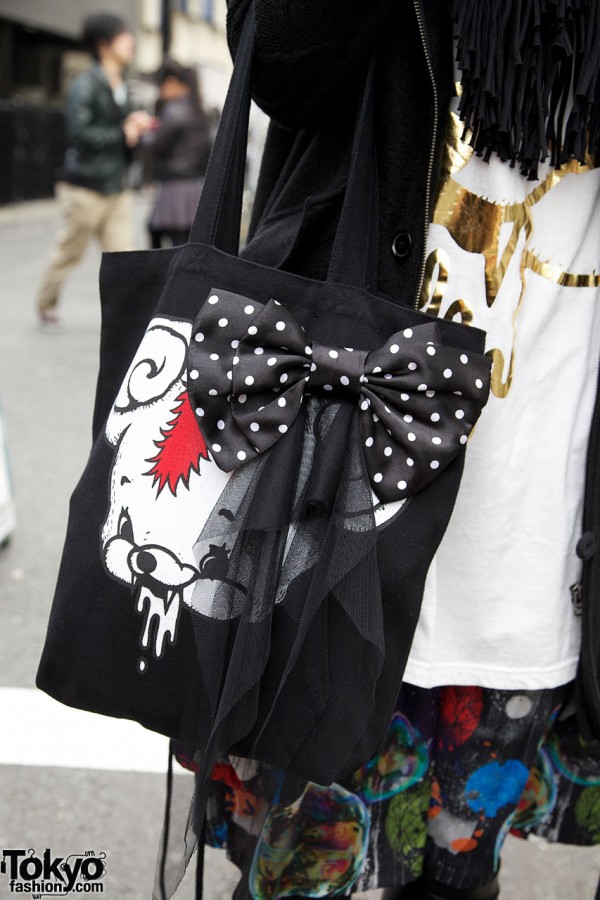 monomania bag with bow & scarf