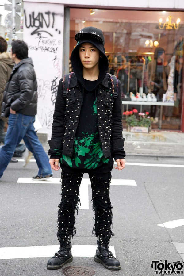 Christian Dada Studded Jacket & Pants in Harajuku