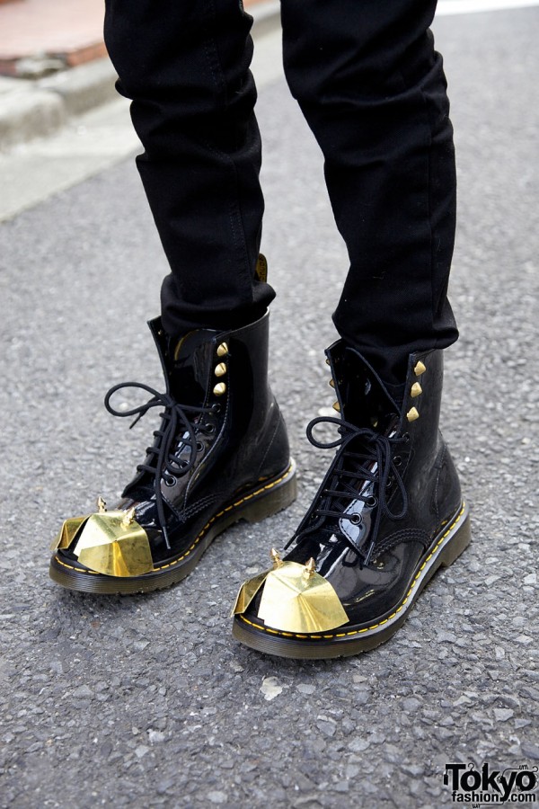 Dr. Martens Studded Metal Armor Boots
