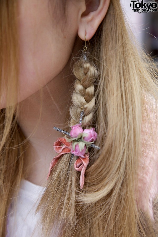 Hair Braid & Flower Earring by MEtA