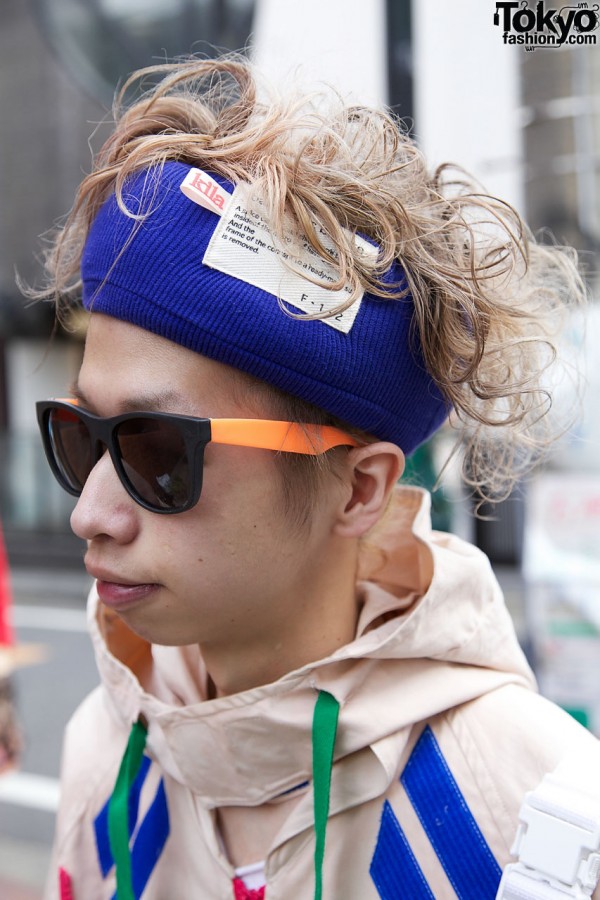 Japanese guy with knit headband