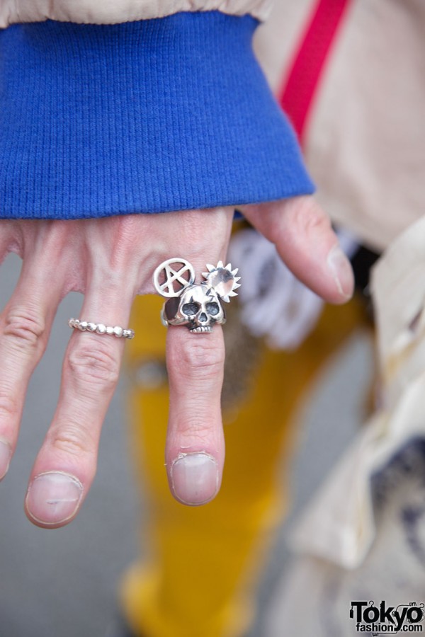 Silver Skull ring in Harajuku