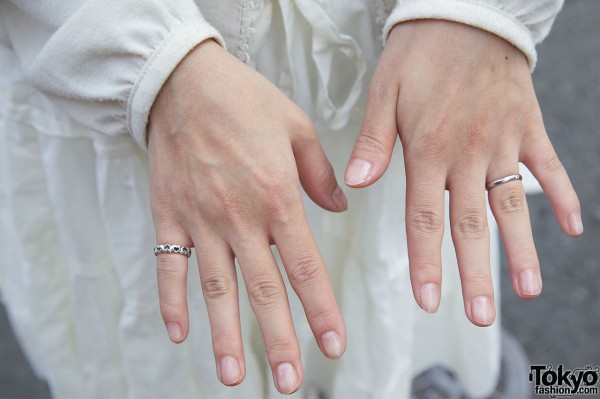 Small silver rings