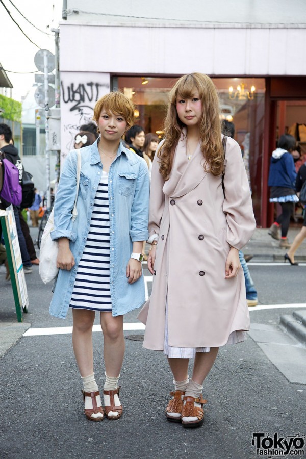 Double-Breasted Trench vs. Nautical Stripes & Denim