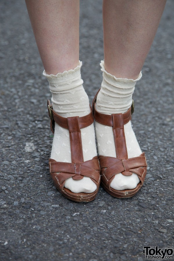 Leather sandals from La Foret