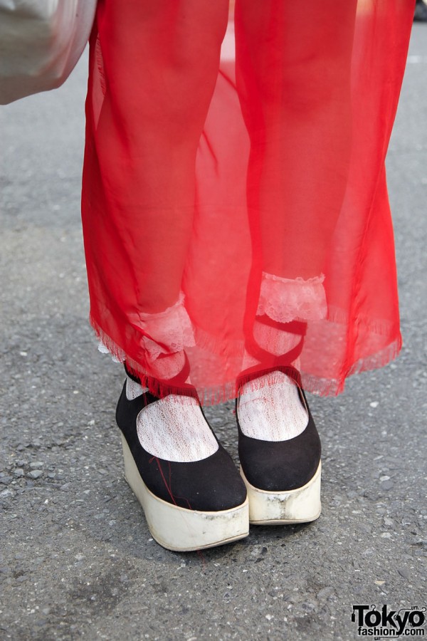 Chiffon skirt & Tokyo Bopper rocking horse shoes