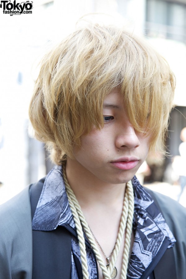 Blonde guy in Harajuku
