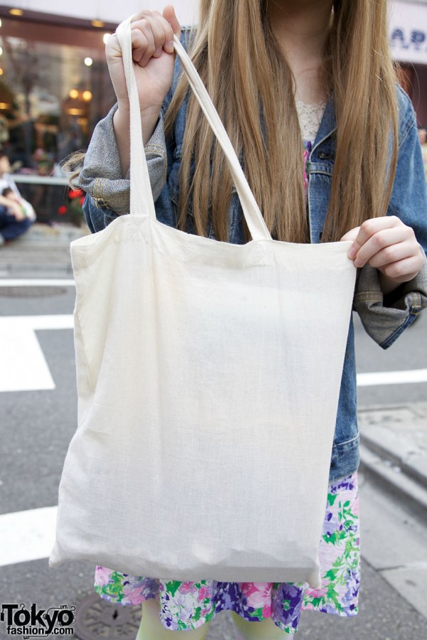 Fabric tote bag from Muji