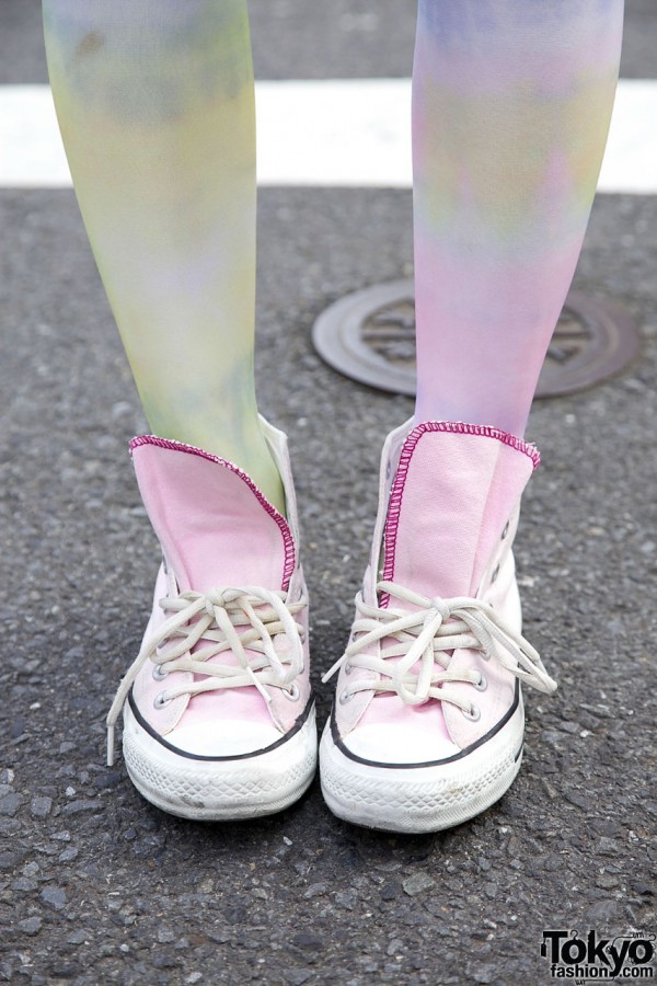 Pink Converse sneakers