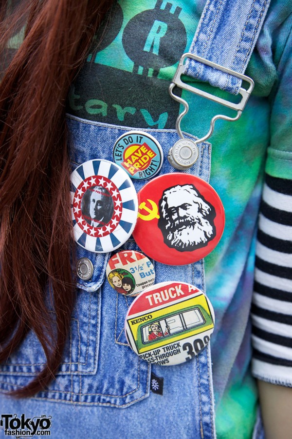 Marx, FDR & other buttons