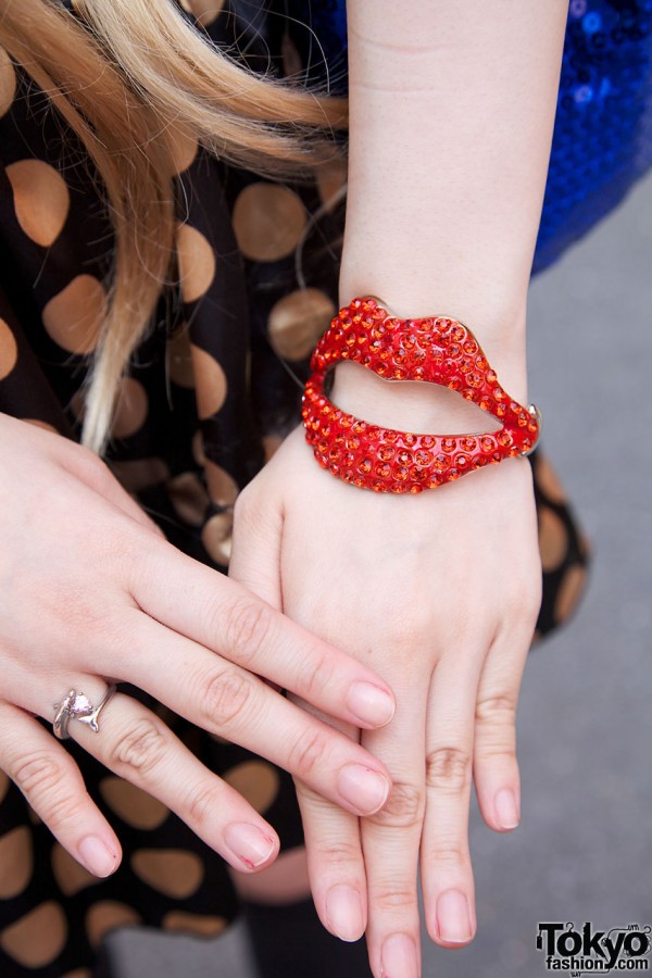 Lucious lips bracelet