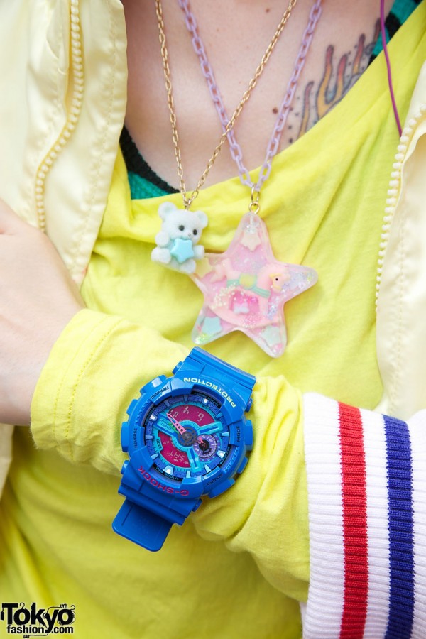 Blue G-Shock watch