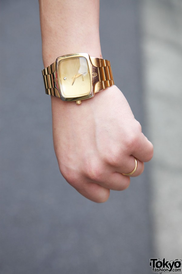 Gold Nixon watch