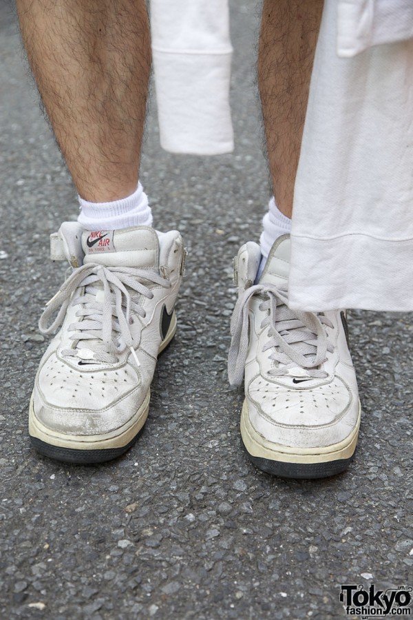 White Nike sneakers