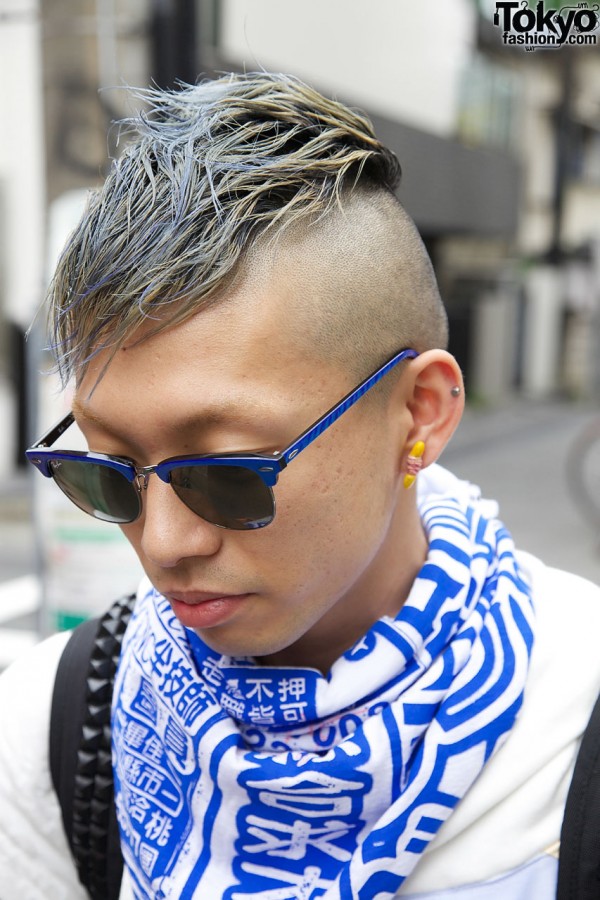 Japanese mohawk hair in Harajuku