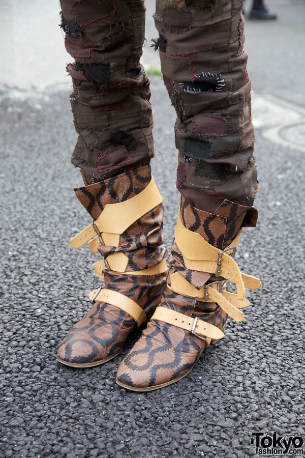 Vivienne Westwood boots with contrasting straps