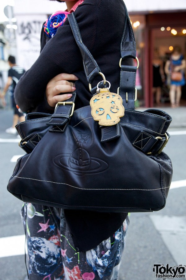 Vivienne Westwood purse w/ skull keychain