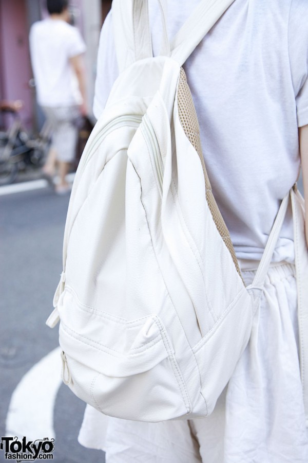 White backpack