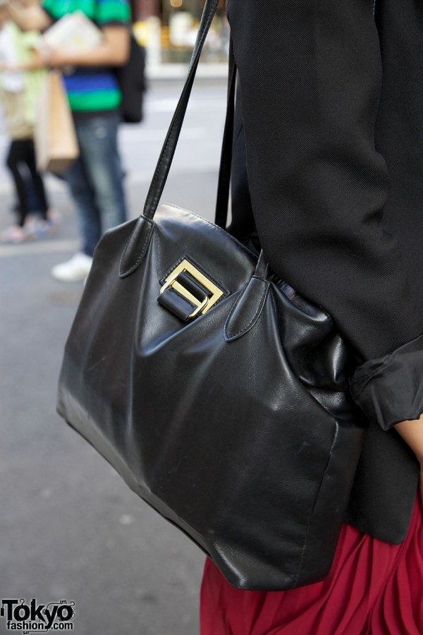 Black leather Emoda purse