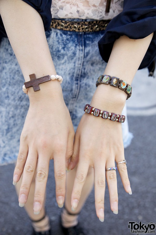 Handmade bracelets in Harajuku