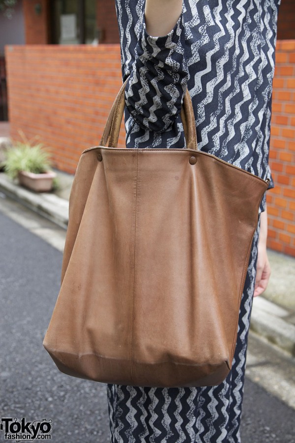 Large tan bag from resale shop