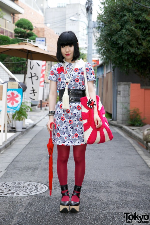 Japanese Girl’s Rising Sun Purse & Chicago Resale Dress