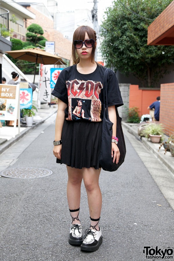 AC/DC shirt & Hanjiro skirt