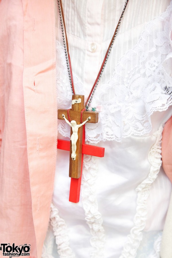 Necklaces with large cross pendants