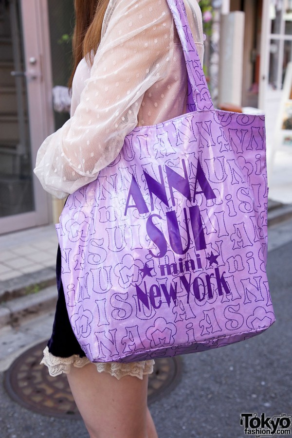 Anna Sui tote bag in Harajuku