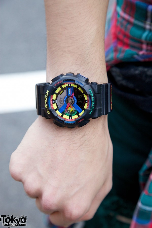 Multicolor watch from G-Shock x Dee & Ricky