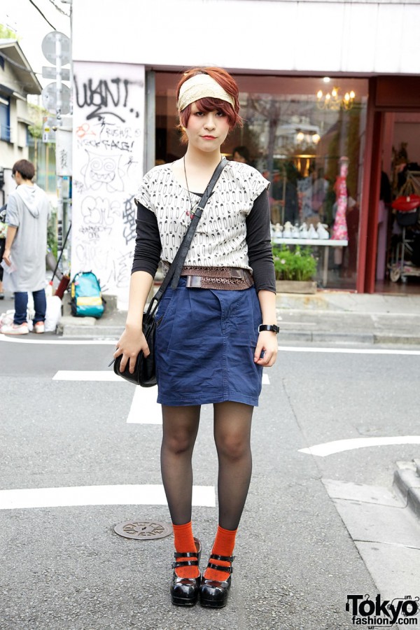 Yuka’s H&M Top, Zara Skirt & I Am I Cat Watch