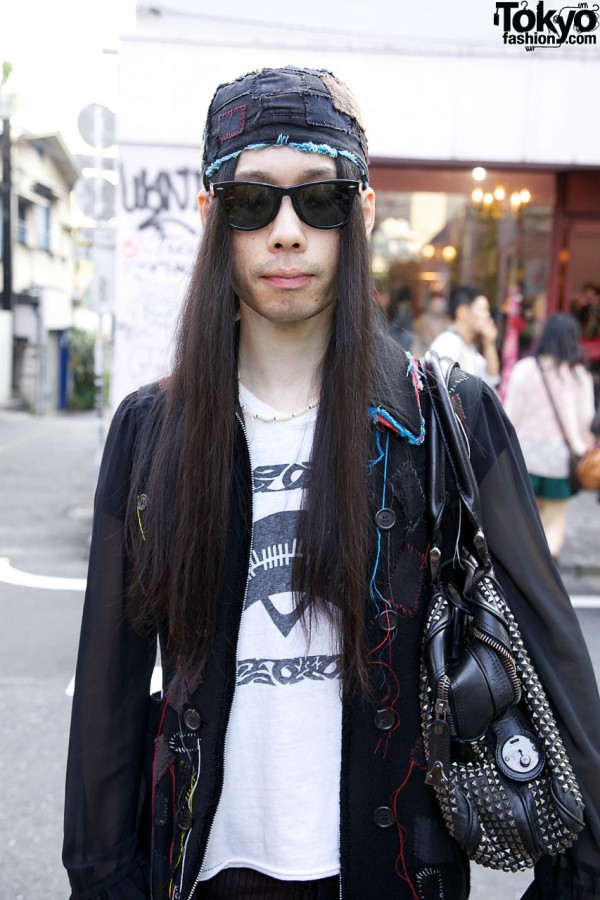 Long-haired with Undercover jacket in Harajuku