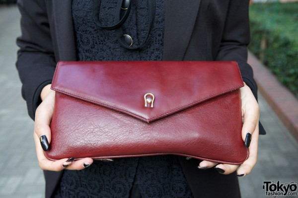 Resale leather clutch in Shinjuku