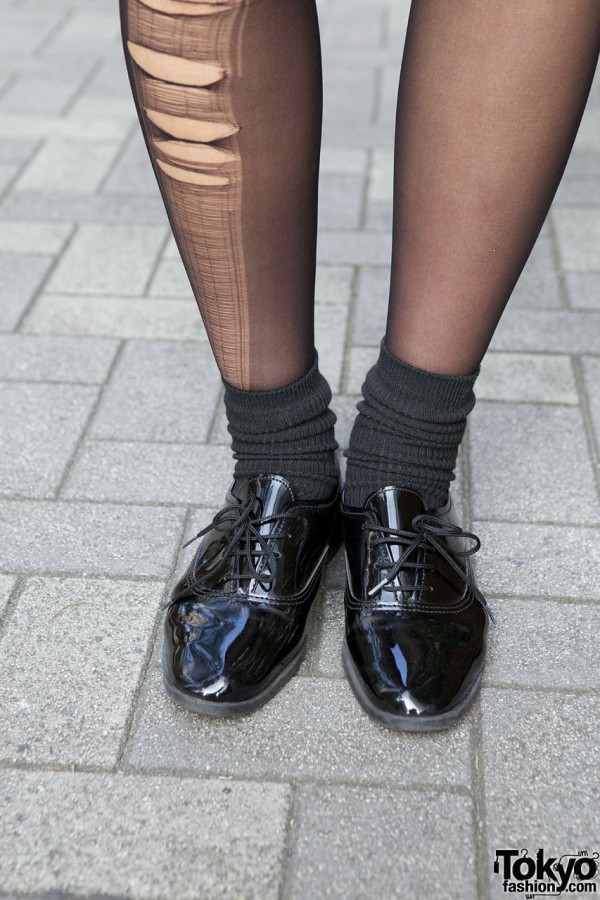American Apparel leather oxford shoes Shinjuku
