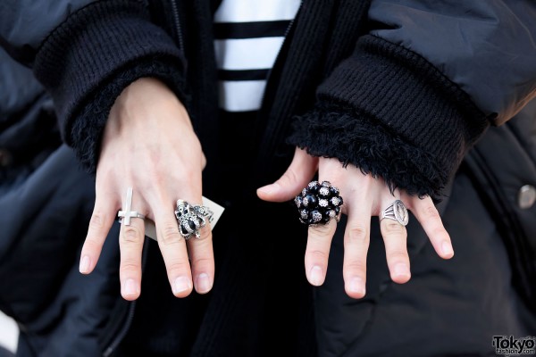 Crown Skull & Other Silver Rings