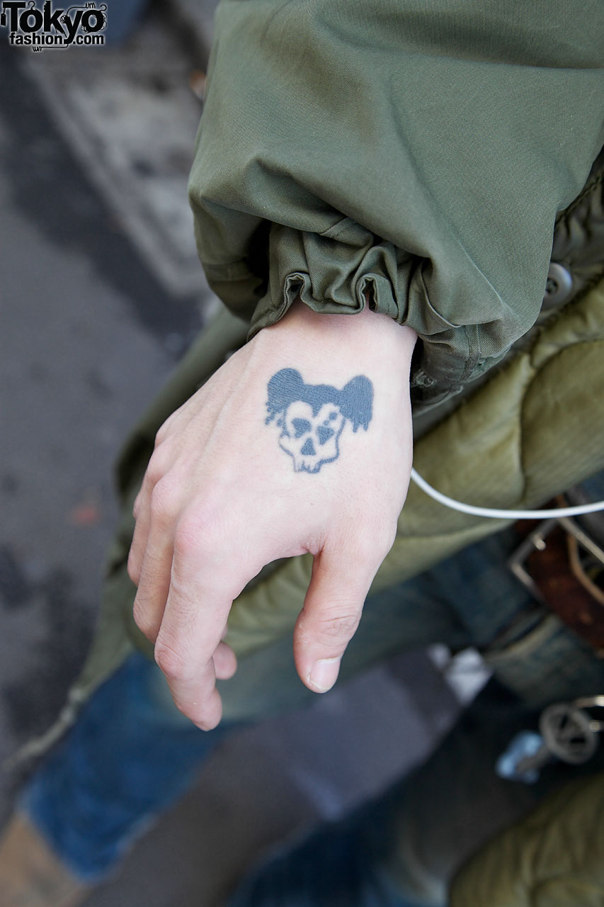 Japanese hand tattoo in