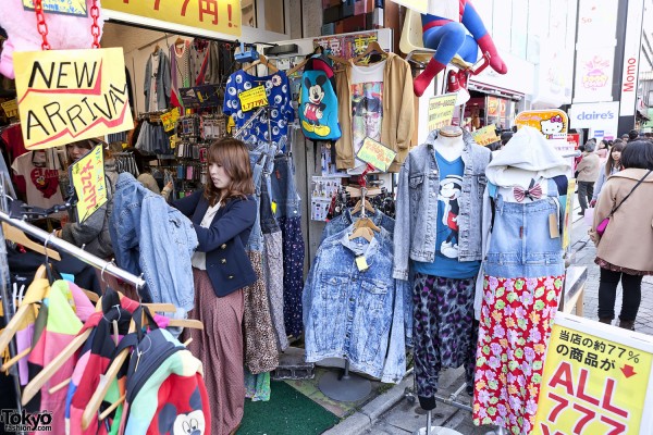 Acid Wash Jackets & Denim Shirts in Harajuku