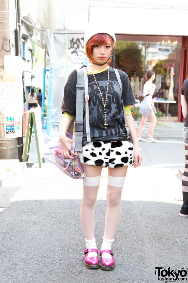One Spo Plush Shorts in Harajuku