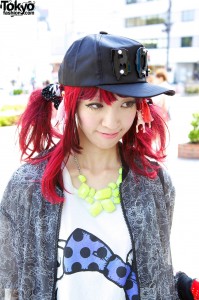 Pink ponytails & Boy cap