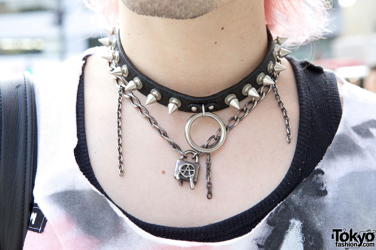 Alice Black's Norimi w/ Pink Hair & Punk Jewelry in Harajuku