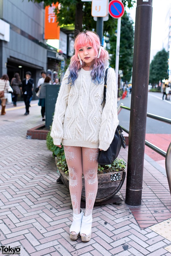 Cable Knit Sweater in Shibuya