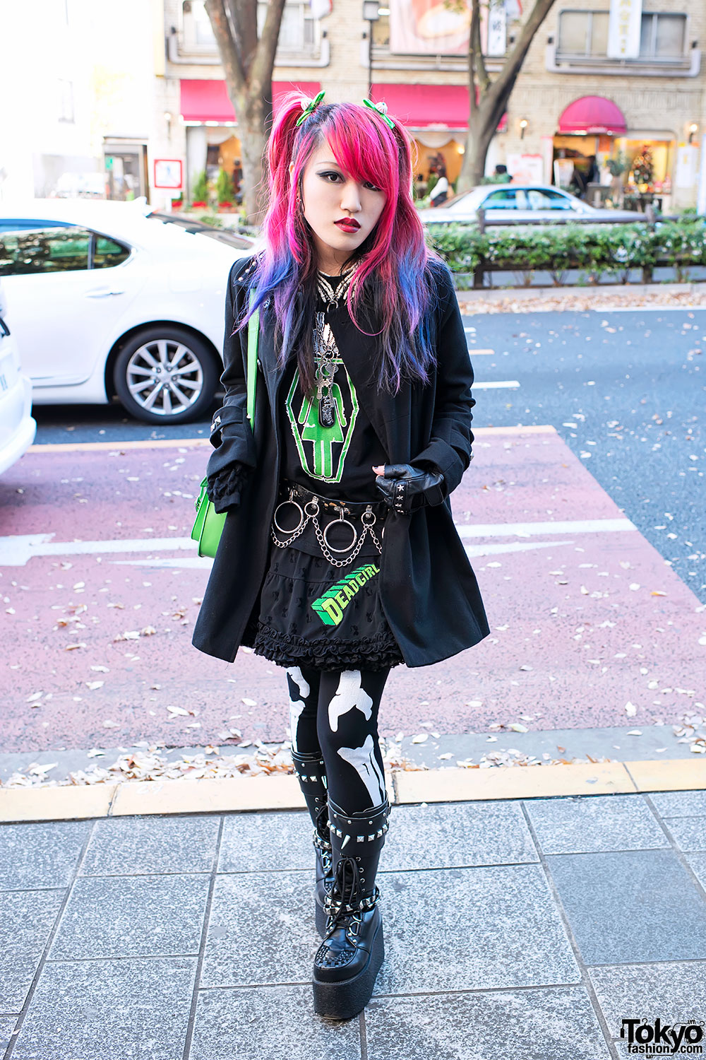 Dead Girl Lisa In Harajuku W Pink Purple Hair Kreepsville 666